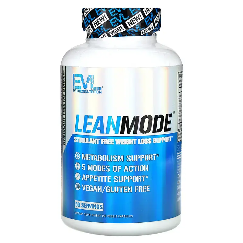 EVLution Nutrition LeanMode Stimulant Free Weight Loss Support, 150 Veggie Capsules