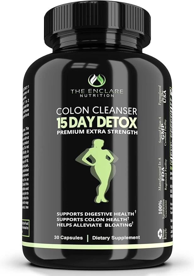 The Enclare Nutrition 15-Day Colon Cleanse Detox Capsules